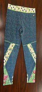 Girl’s Matilda Jane 435 Sz 10 Leggings Blue Green White Peach Pink Floral - Picture 1 of 7