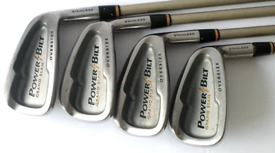 Power Bilt Grand Slam Oversize I 7-9 Irons + PI Wedge Graphite Stiff RH #1783 - Image 1 of 4