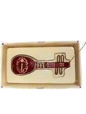 Vintage Russ Berrie Country Antique Ornament Wooden Christmas MANDOLIN