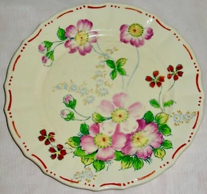 Vintage MIKORI WARETELLER rosa CHEROKEE ROSEN Georgiens Blume JAPAN handbemalt - Bild 1 von 5
