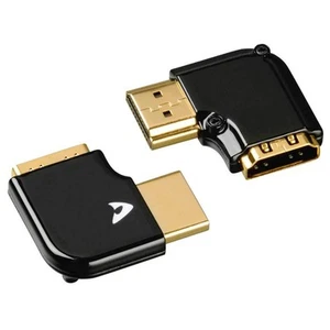 Hama 2er Set HDMI Winkel-Adapter Rechts + Links 90 Grad 8K 4K UHD Winkelstecker - Afbeelding 1 van 1