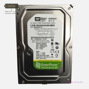 WESTERN DIGITAL WD WD5000AVDS 500GB GREEN POWER HARD DRIVE HDD - Picture 1 of 4