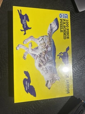 FX Schmid Pack Leader 1000 Piece Wolf Puzzle 3 Foot Long New Sealed See Photos - Image 1 of 4