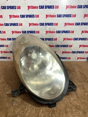 NISSAN MICRA S MK3 K12 2004 LADO DEL CONDUCTOR CROMO INSERCIÓN LUZ HALÓGENA LÁMPARA DE CABEZA Foto 1 de 4