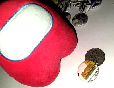 Subway sandwhich 1 inch funny button for backpacks purses unofficial weird goofy - Image 1 of 2