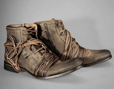 Botas de couro Grail John Varvatos Collection edição limitada X-Lace 10 - Imagem 1 de 4