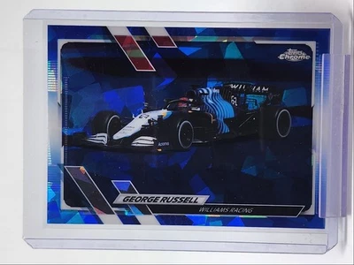 GEORGE RUSSELL 2021 TOPPS CHROME F1 SAPPHIRE REFRACTOR #114 Q4841 - Image 1 of 2