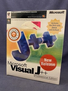 Sealed 1998 Microsoft Visual J++ Professional Edition Big Box Software Computer - Picture 1 of 10