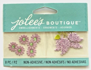 Jolee's Boutique (PURPLE DAISIES & LILAC) Dimensional Scrapbooking Sticker C - Picture 1 of 1