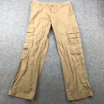 Columbia Pants Womens 10 Beige Hiking Fishing Outdoors Cargo Pockets Utility - Image 1 of 4
