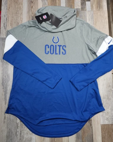 NEW Nike Dri-Fit NFL Indianapolis Colts Women's Cowl Neck Pullover Size XL $65 Cover