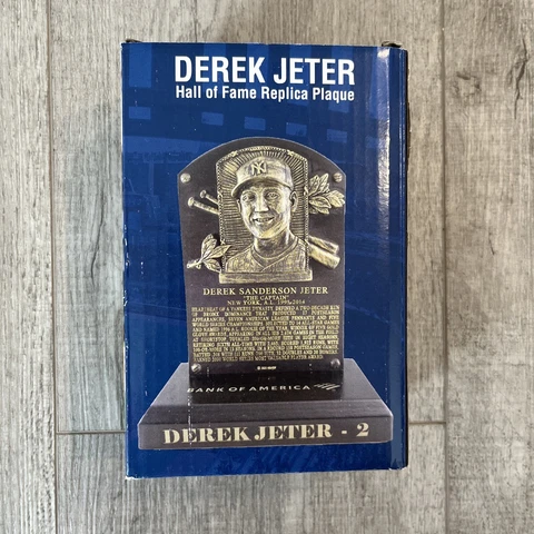 Derek Jeter New York Yankees Hall of Fame Replica Plaque NIB Stadium Giveaway Cover
