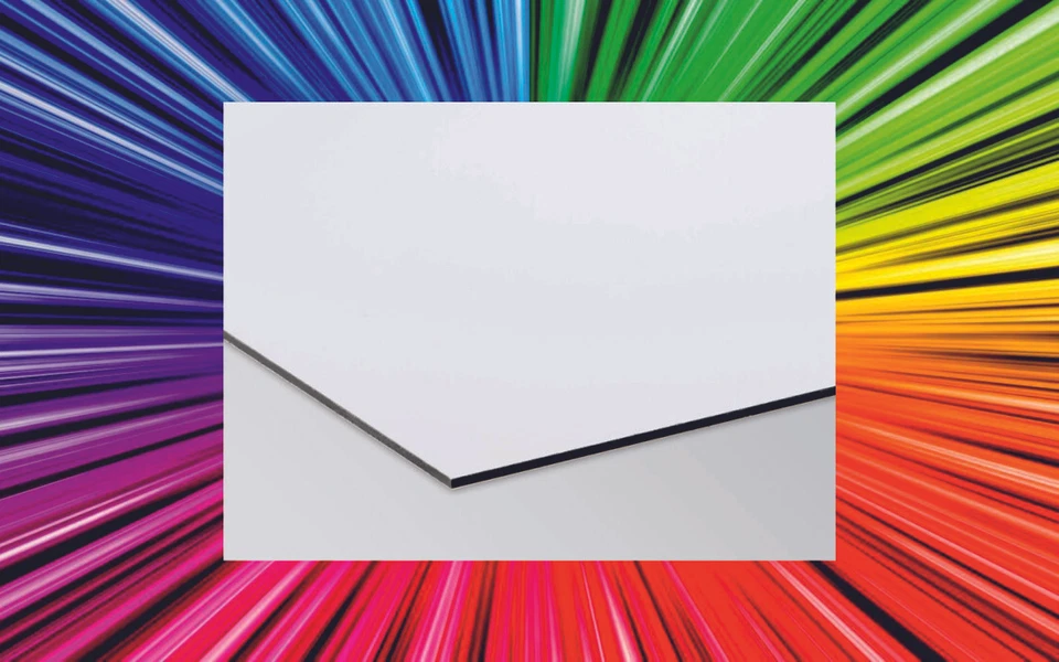 Pannello Lastra dibond alluminio d-bond 3 mm bianco/silver o bianco/bianco - Immagine 1 di 1