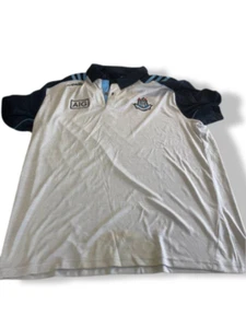 Vintage O'neill Dublin GAA Herren Harlem Poloshirt Sky / Marine / Weiß in XXL - Bild 1 von 5