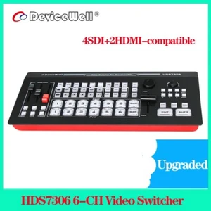 DHL DeviceWell HDS7306 6 Channel Guide 4 SDI+2HDMI HD video Recording Switcher - Picture 1 of 7