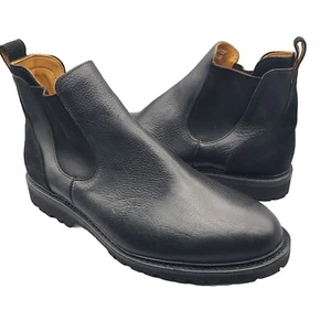 Allen Edmonds Herren Stiefel Discovery Schwarz Leder Chelsea Zum Überziehen Größe 12 3E Neu - Bild 1 von 9