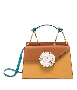 DANSE LENTE Mini Phoebe Shoulder Crossbody Bag in Sand and Amber BRANDNEU - Bild 1 von 10