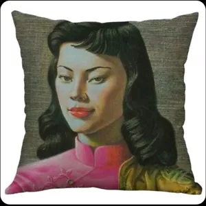 New MISS WONG Print Cushion Cover - Tretchikoff - Picture 1 of 1