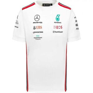 Mercedes AMG Petronas F1 Drivers Team White Tee 2023