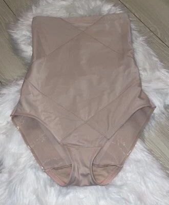 Miraclesuit Womens Instant Tummy Tuck High-Waist Brief Shapewear 2415 XL Beige - Image 1 of 4