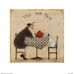 Tea for Two ART PRINT Sam Toft immagine dimensioni 11 1/2" x 11 1/2" - Foto 1 di 1