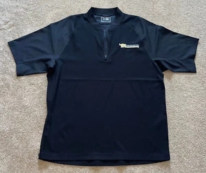 New Era LARGE Mens Black Short Sleeve Baseball Waterproof Pullover - Picture 1 of 3