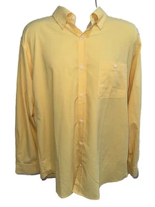Coolibar UPF 50+  Large  Yellow/Coolmax Poly Long Sleeve Polo Shirt - Picture 1 of 2