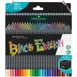 Faber-Castell Black Edition Colour Pencil Wallet (100pc) - Picture 1 of 6
