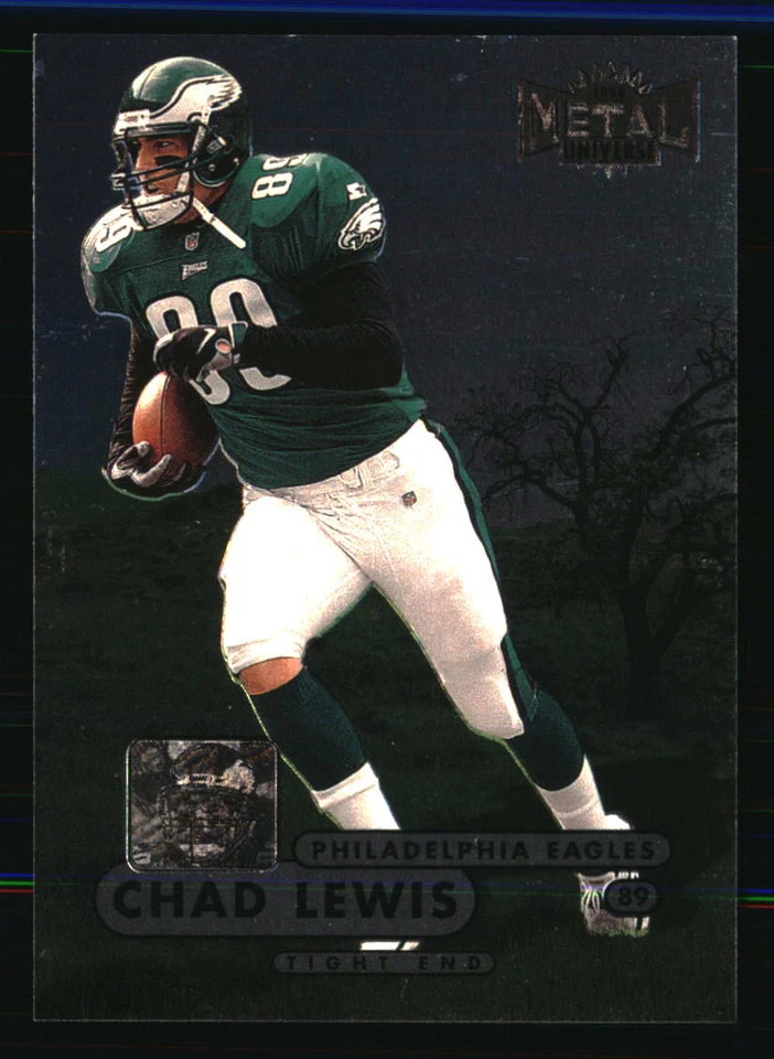 Chad Lewis 1998 Metal Universe #34 FOOTBALL Card Philadelphia Eagles - Image 1 of 2