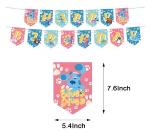 BANNER DE PARED BLUES PISTAS Amigos Feliz Cumpleaños Fiesta 10 pies de ancho suministros para niños - Imagen 1 de 1