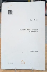 Music For Pieces Of Wood For 5 Pair Of Tuned Claves by Steve Reich - Picture 1 of 4