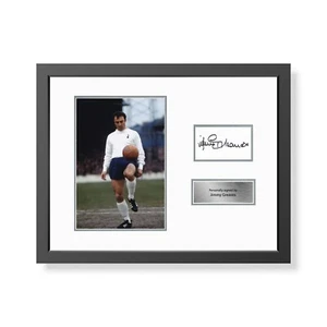 Jimmy Greave Signed & Framed Tottenham Hotspur Photo Display Spurs Autograph COA - Picture 1 of 2