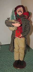 Cantollo Uomo Vittoriano Albero di Natale Negozio 12" Porta Libro e Mini Albero - Foto 1 di 5
