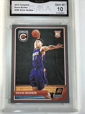 2015-16 Panini Completo DEVIN BOOKER RC Novato ¡Plata! GMA 10-Gemas Como Nuevo! Foto 1 de 4