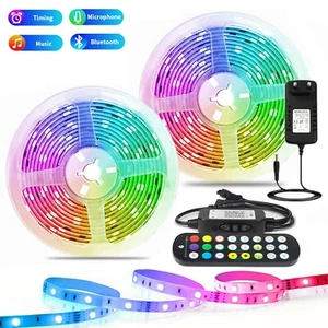 7m-30m LED Strip Band Streifen RGB Stripe Lichtleiste Lichtschlauch Farbwechsel - Bild 1 von 10