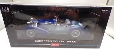 Sun Star 1939 HORCH 855 ROADSTER Blue/Blue 2 Tone - 1:18 - NEW! - Image 1 of 4