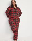Old Navy Women?S Printed Flannel Pajamas Set Red Tartan Xxl