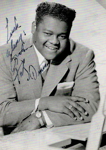 Fats Domino Signed Autograph Promo Photo Cover