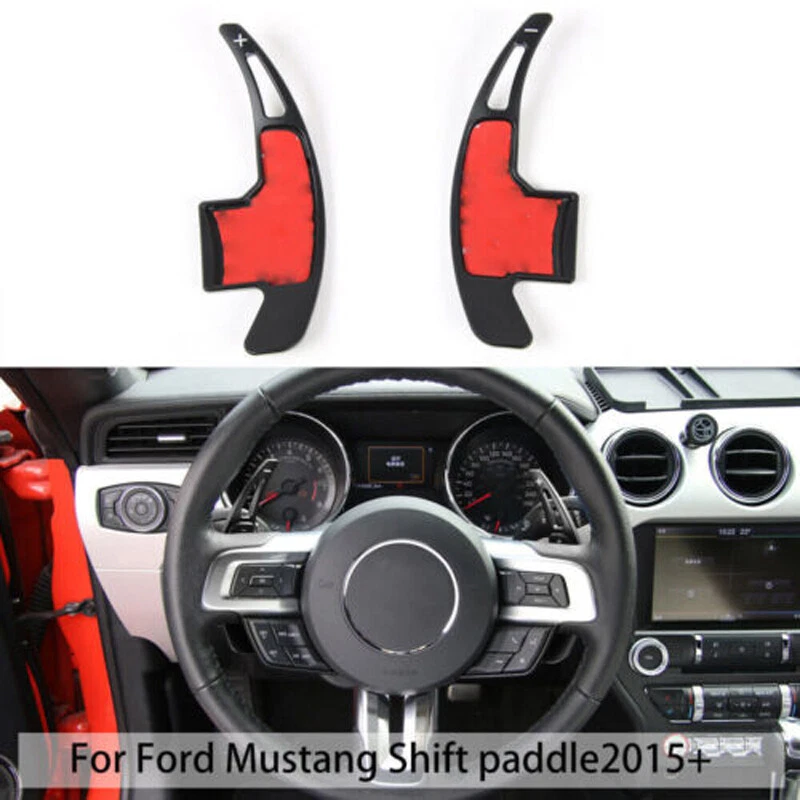 Cubierta de extensión de palanca de cambios de volante para Ford Mustang 2015+ Foto 1 de 4