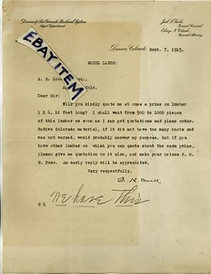 1915 DENVER & RIO GRANDE RAILROAD SYSTEM Colorado Elroy N. CLARK Joel F. Vaile - Picture 1 of 1