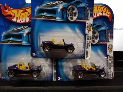 Hot Wheels 2003 primeras ediciones Meyers Manx lote de 3 Foto 1 de 2