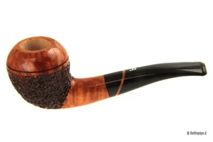 Pfeife BLTP1958 - Rusticata - Quarter Bent Fancy Bulldog - 9mm Filter - Bild 1 von 7