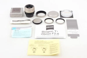 [ Top MINT Hood Filter ] Contax Carl Zeiss Biogon T* 28mm F2.8 G Lens From JAPAN - Picture 1 of 8