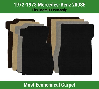 Lloyd Velourtex Front Row Carpet Mats for 1972-1973 Mercedes-Benz 280SE  - Image 1 of 4