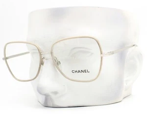Chanel Eyeglasses Glasses ch2188J 131 Taupe on Silver 53-16-135 w/case - Picture 1 of 8