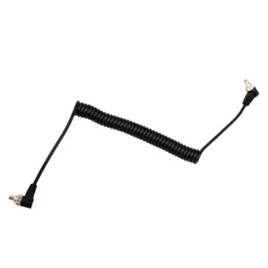 M-M PC Sync Cord Male To Male Flash Spring Cable With Screw Lock For CANON NIKON - Picture 1 of 8
