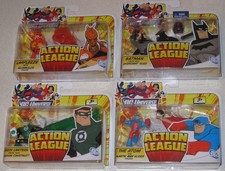 Action League LARFLEEZE Batman PLASTIC MAN Atom GREEN LANTERN DC Universe Mattel