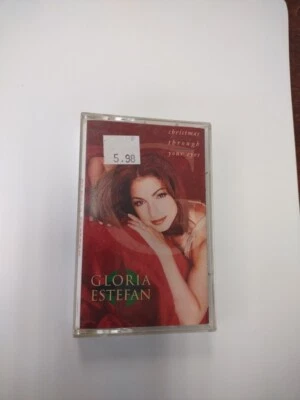 GLORIA ESTEFAN - CHRISTMAS THROUGH YOUR EYES CASSETTE TAPE LIKE NEW OOPN - Image 1 of 3