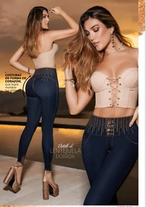 JEANS COLOMBIANOS KA1259 auténticos jeans push up colombianos, jean Levanta cola - Imagen 1 de 2