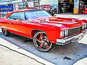 FRONT Coil Spring Spacers Cups Boosters Car Lifter Universal fit 22 24 26 Rims  - Picture 1 of 11